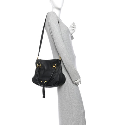 Chloe Calfskin Medium Marcie Satchel Black 2 of 11