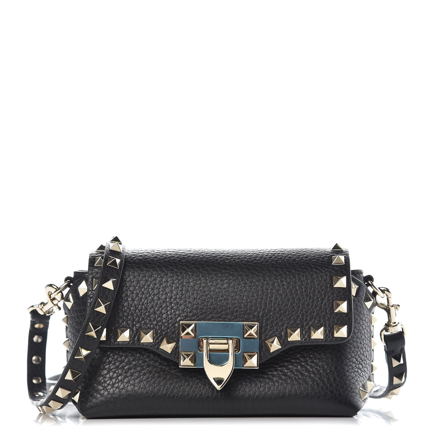 Valentino Garavani Vitello Mini Rockstud Crossbody Bag Black 1 of 10
