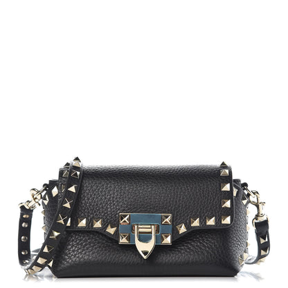Valentino Garavani Vitello Mini Rockstud Crossbody Bag Black 1 of 10
