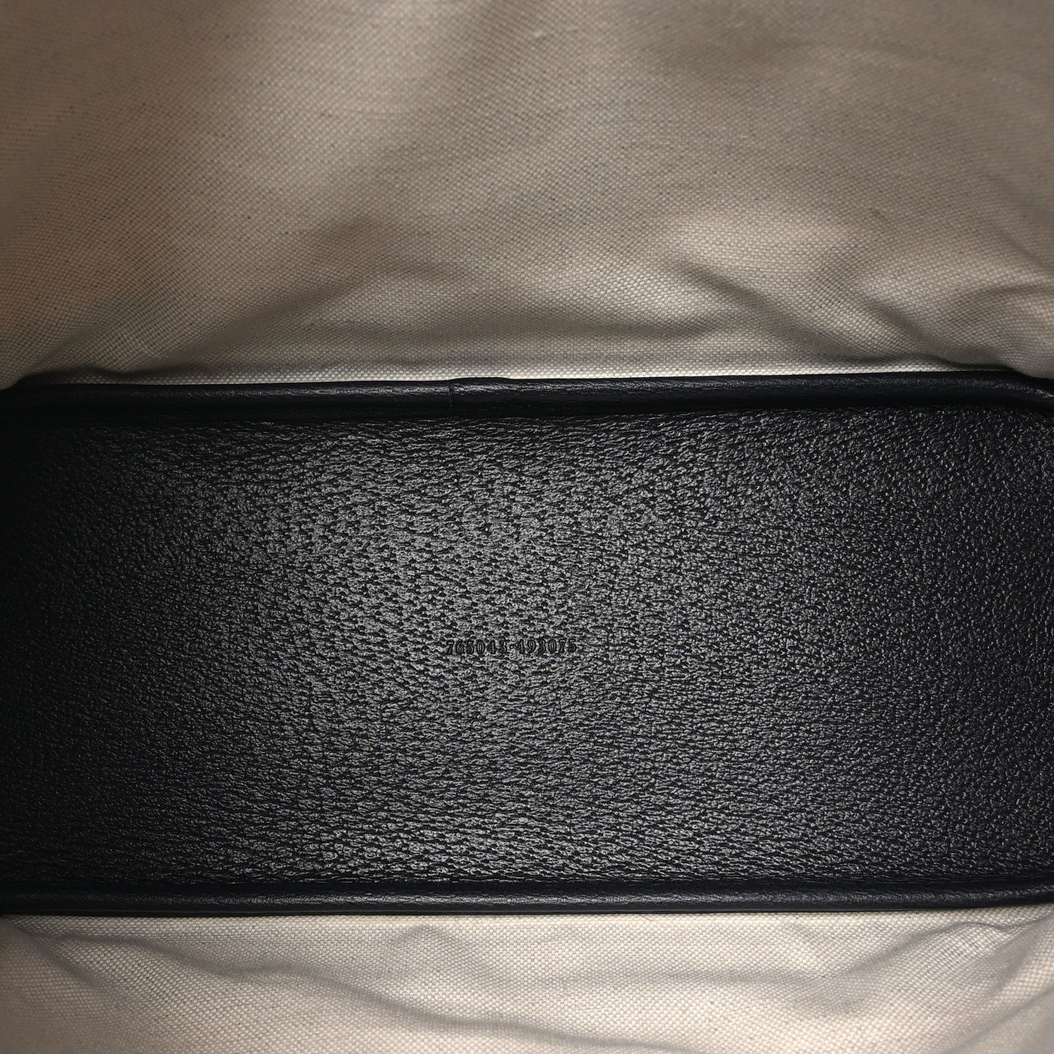 Gucci GG Supreme Monogram Textured Dollar Calfskin Small Ophidia Shoulder Tote Bag Beige Blue 5 of 9