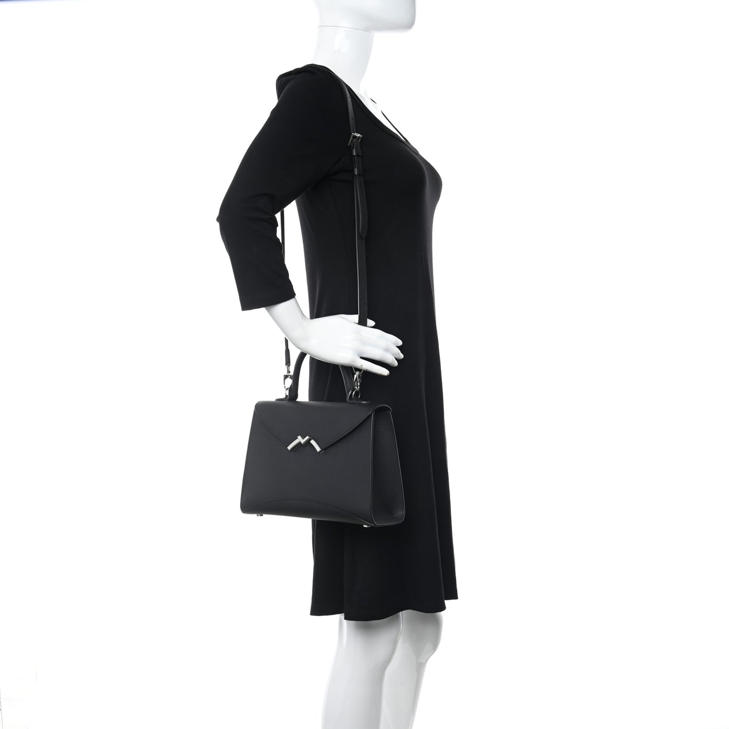 Carat Calfskin Gabrielle PM Black