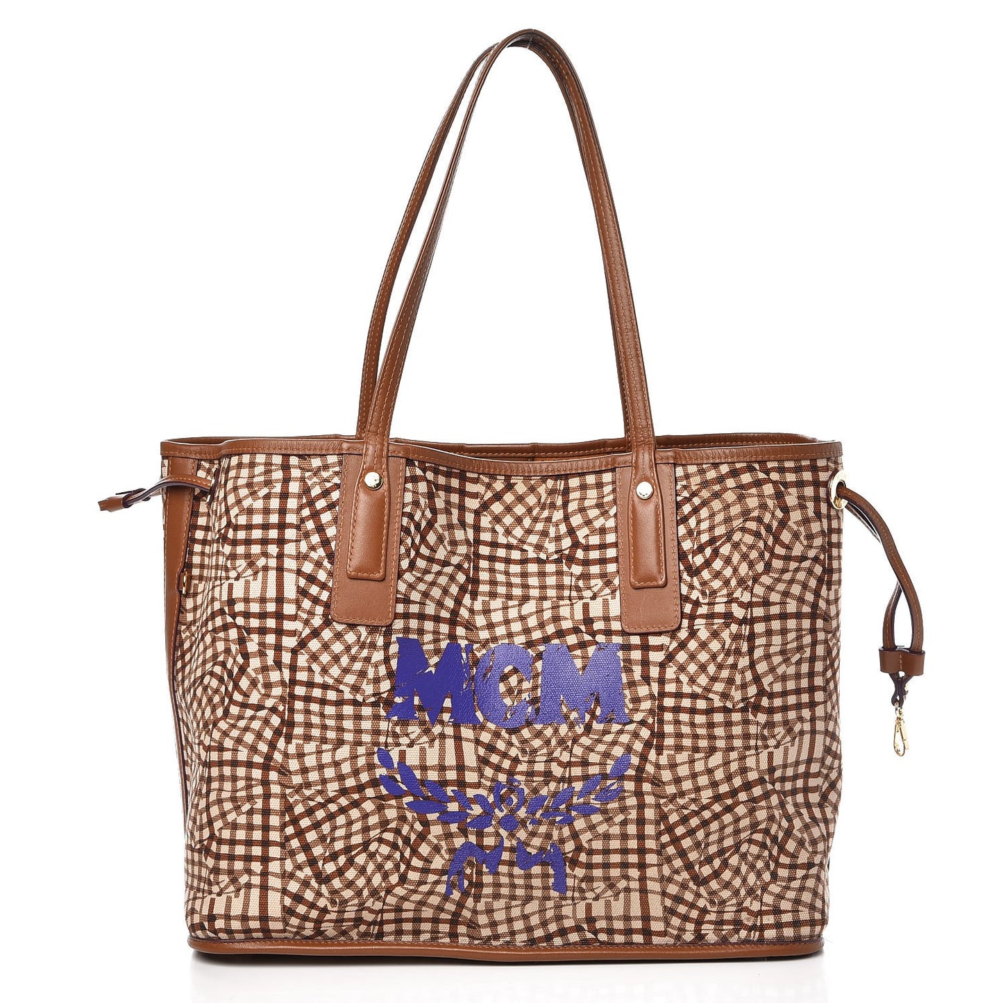 Visetos Medium Liz Reversible Shopper Tote Cognac