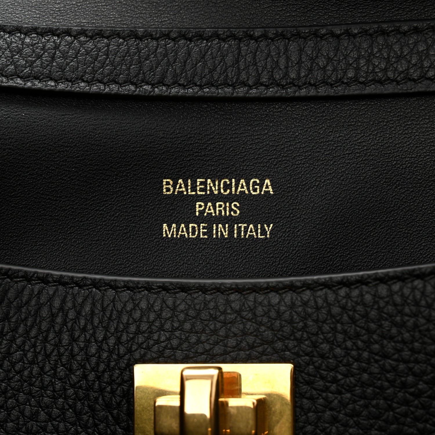 Balenciaga Grained Calfskin Small Rodeo Top Handle Handbag Black 6 of 10