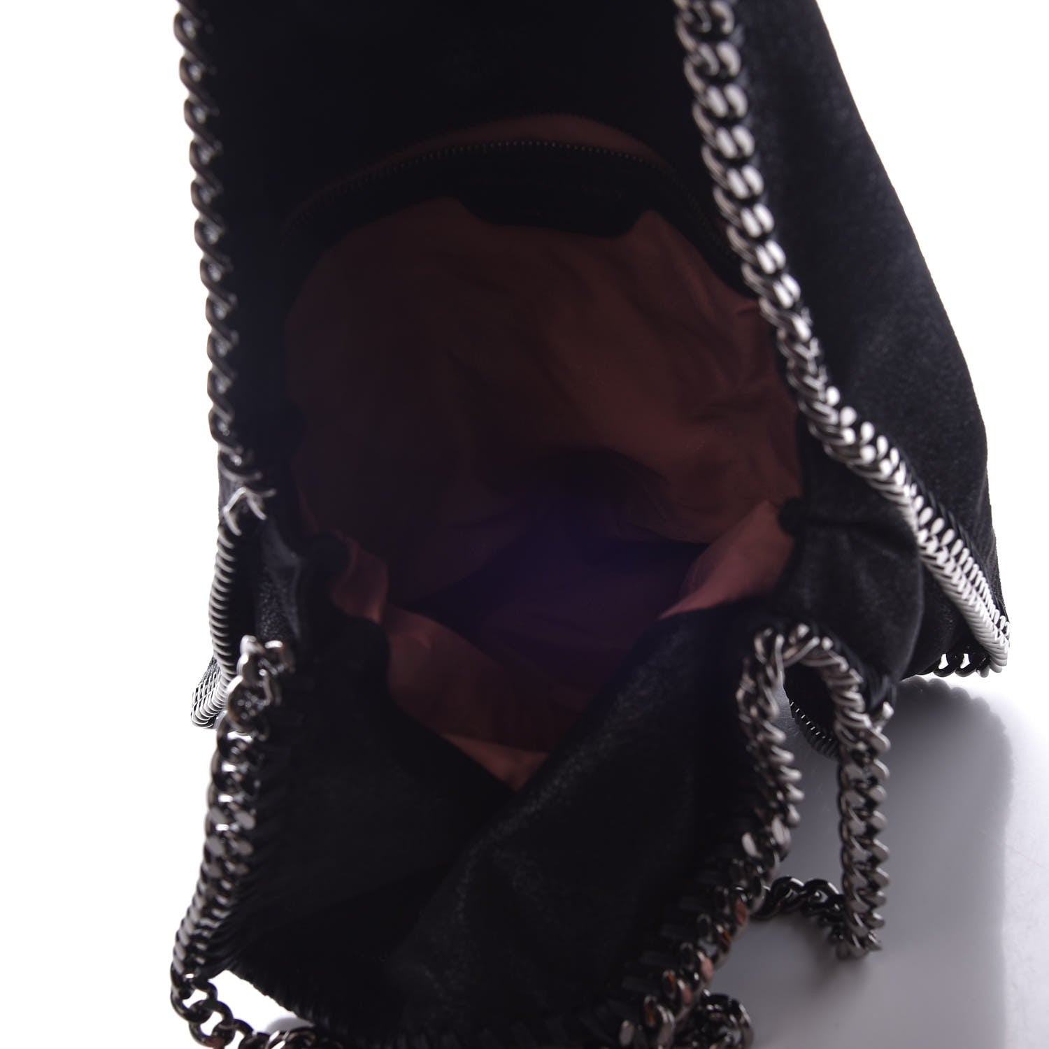 Stella McCartney Shaggy Deer Falabella Fold Over Tote Black 5 of 7