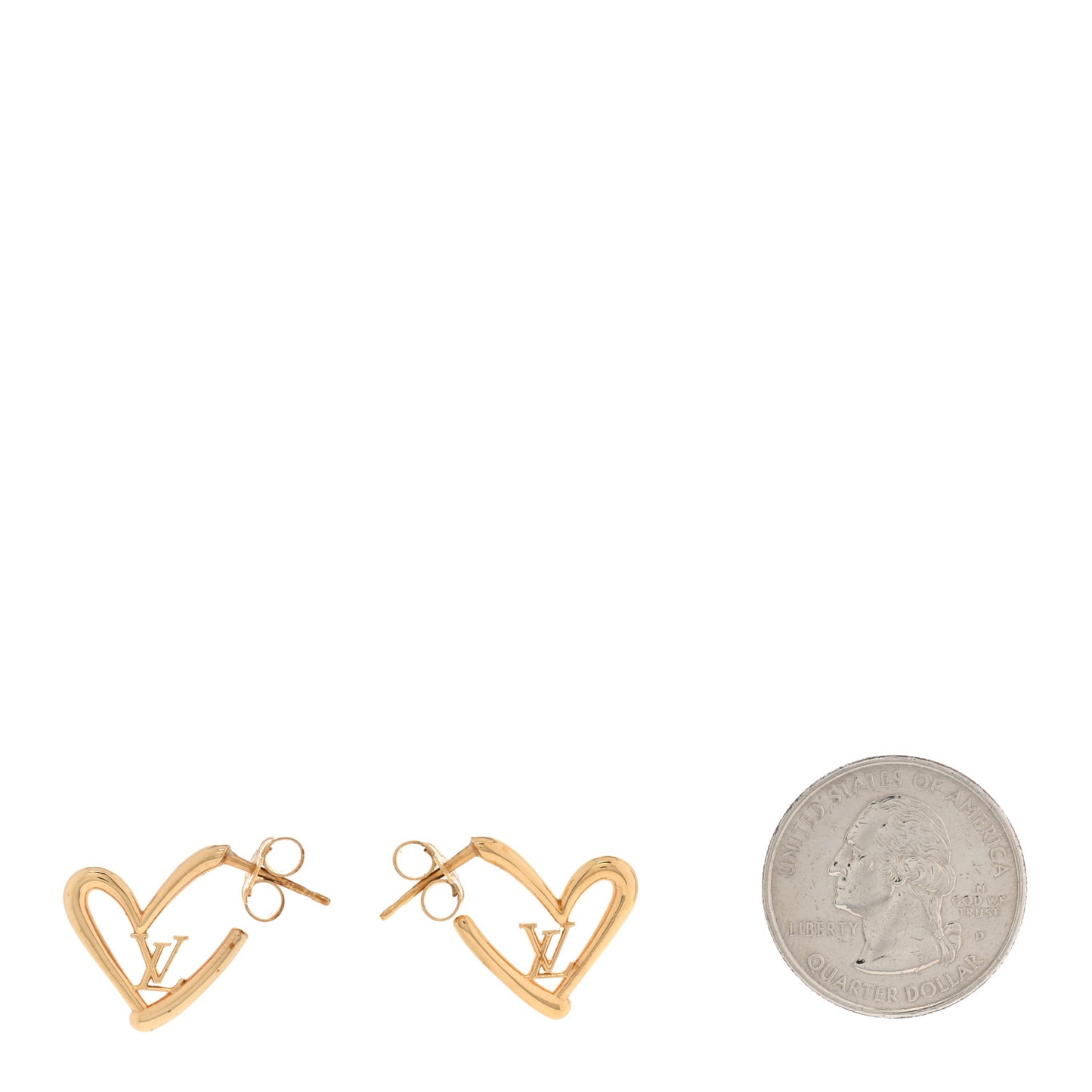Fall In Love Heart Earrings PM Gold