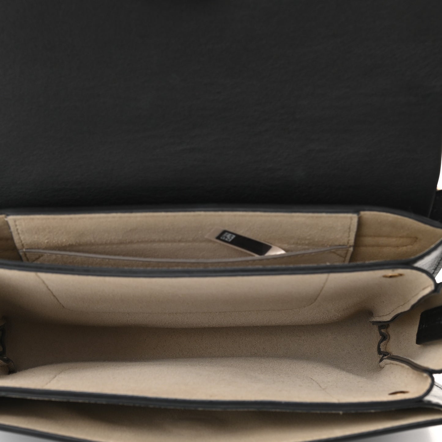 Suede Calfskin Small Faye Shoulder Bag Black