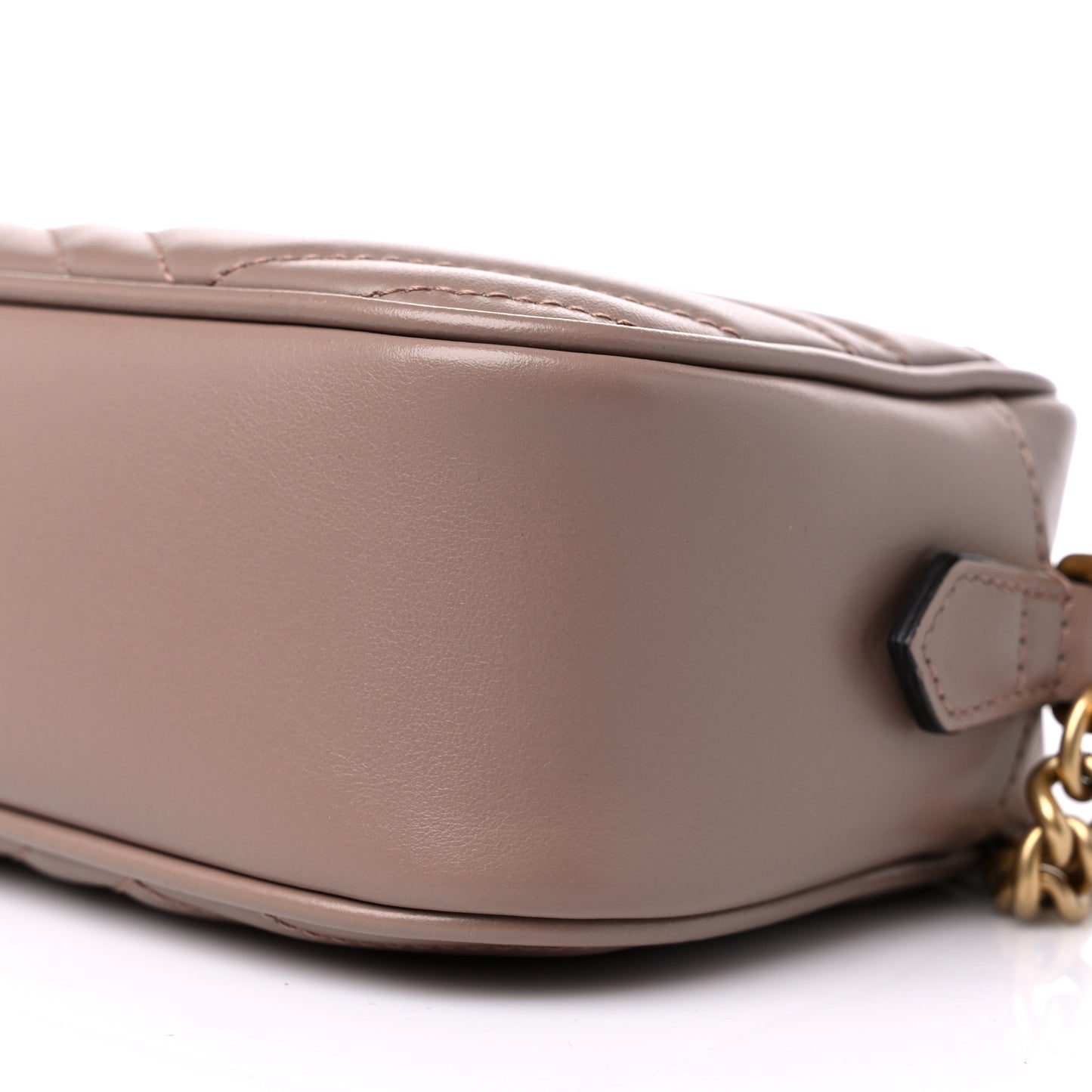 Calfskin Matelasse Small GG Marmont Chain Shoulder Bag Porcelain Rose