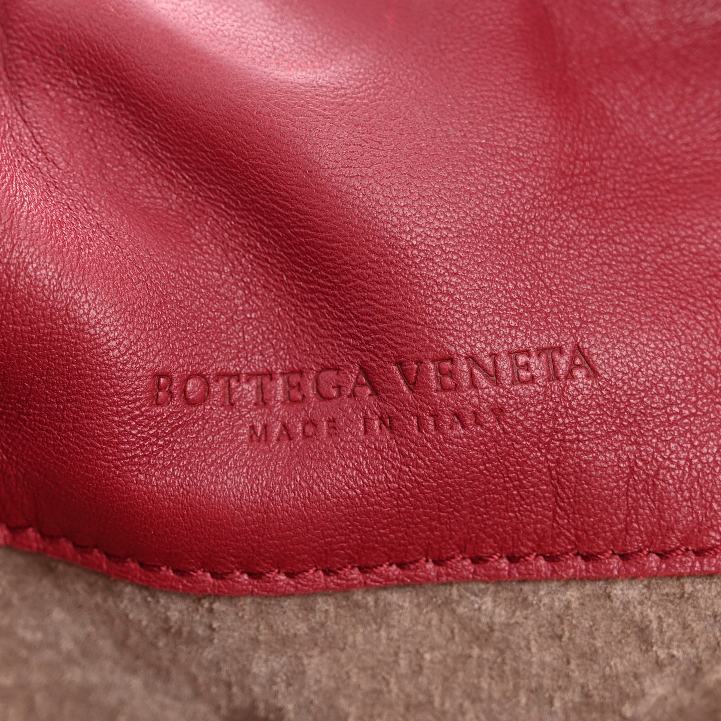 Nappa Intrecciato Parachute Bag Cassis
