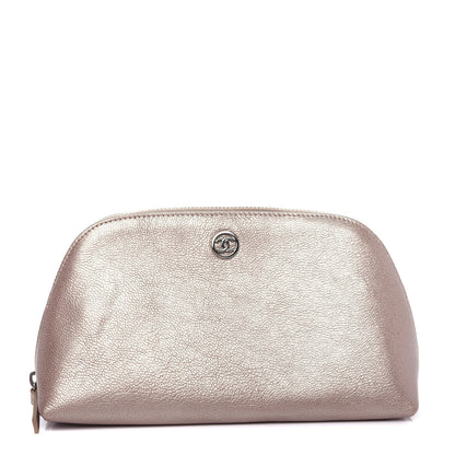 Chanel Metallic Goatskin Cosmetic Case Gold 1 of 7