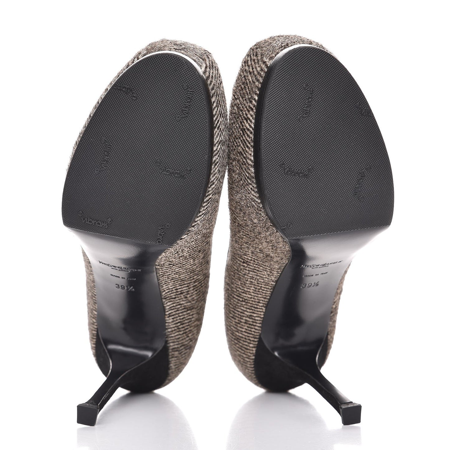 Pony Hair Tribtoo 80 Pumps 39.5 Black White