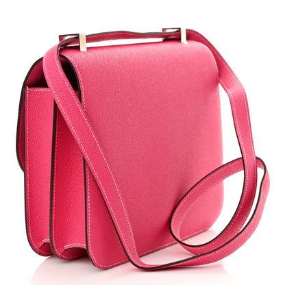 Hermes Epsom Constance 24 Rose Tyrien 3 of 11