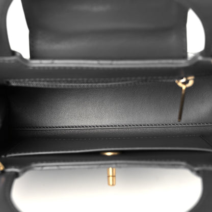 Chanel Shiny Aged Calfskin Quilted Nano Kelly Shopper Grey 5 of 11