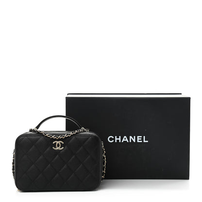 Chanel Caviar Quilted Vanity Case Black 11 of 11