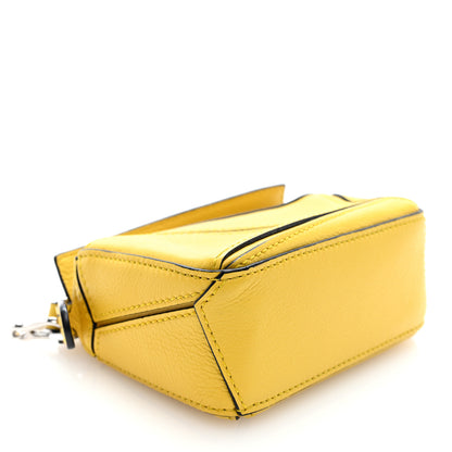 Loewe Calfskin Nano Puzzle Bag Yellow 4 of 9