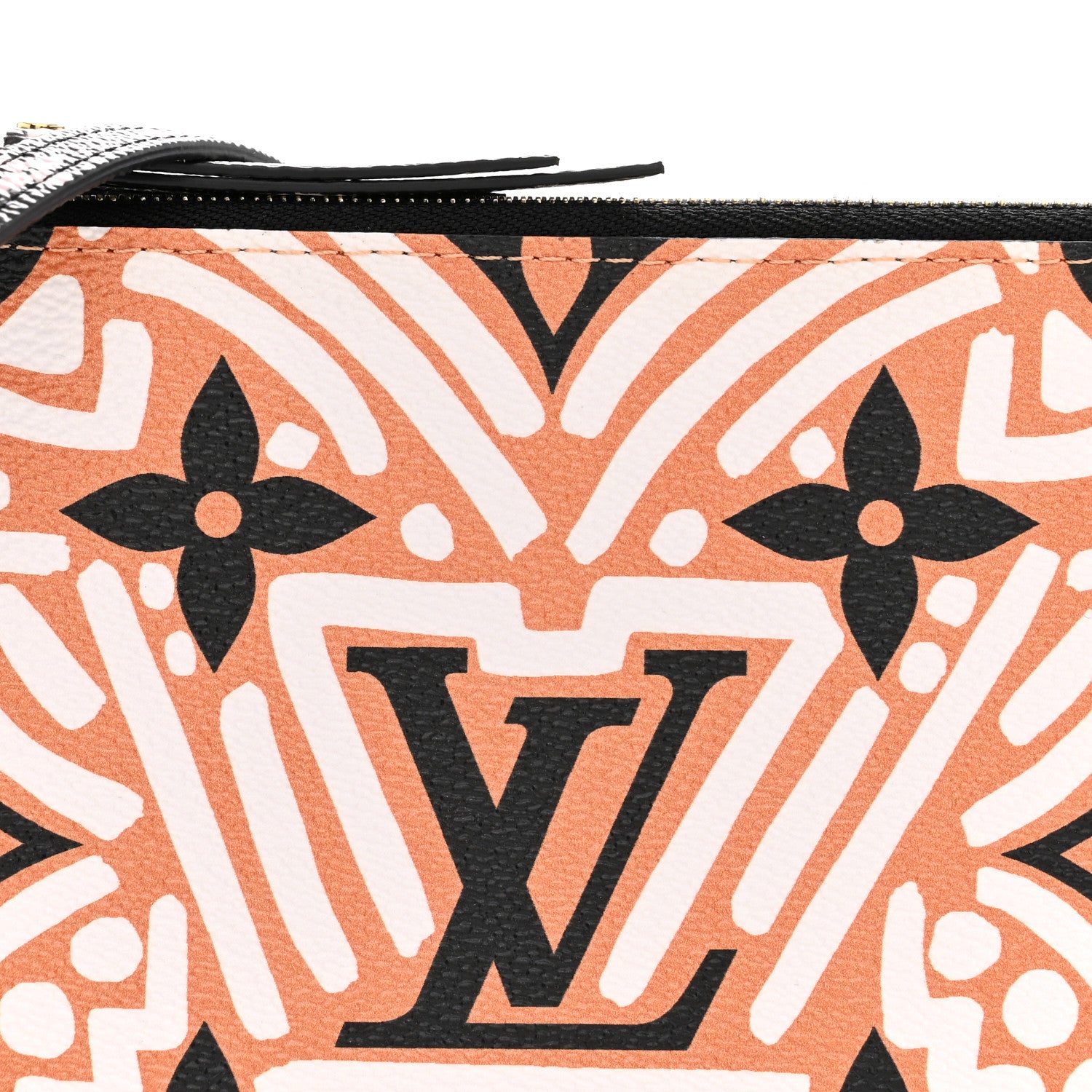 Louis Vuitton Monogram Giant Crafty Double Zip Pochette Creme Caramel 8 of 11