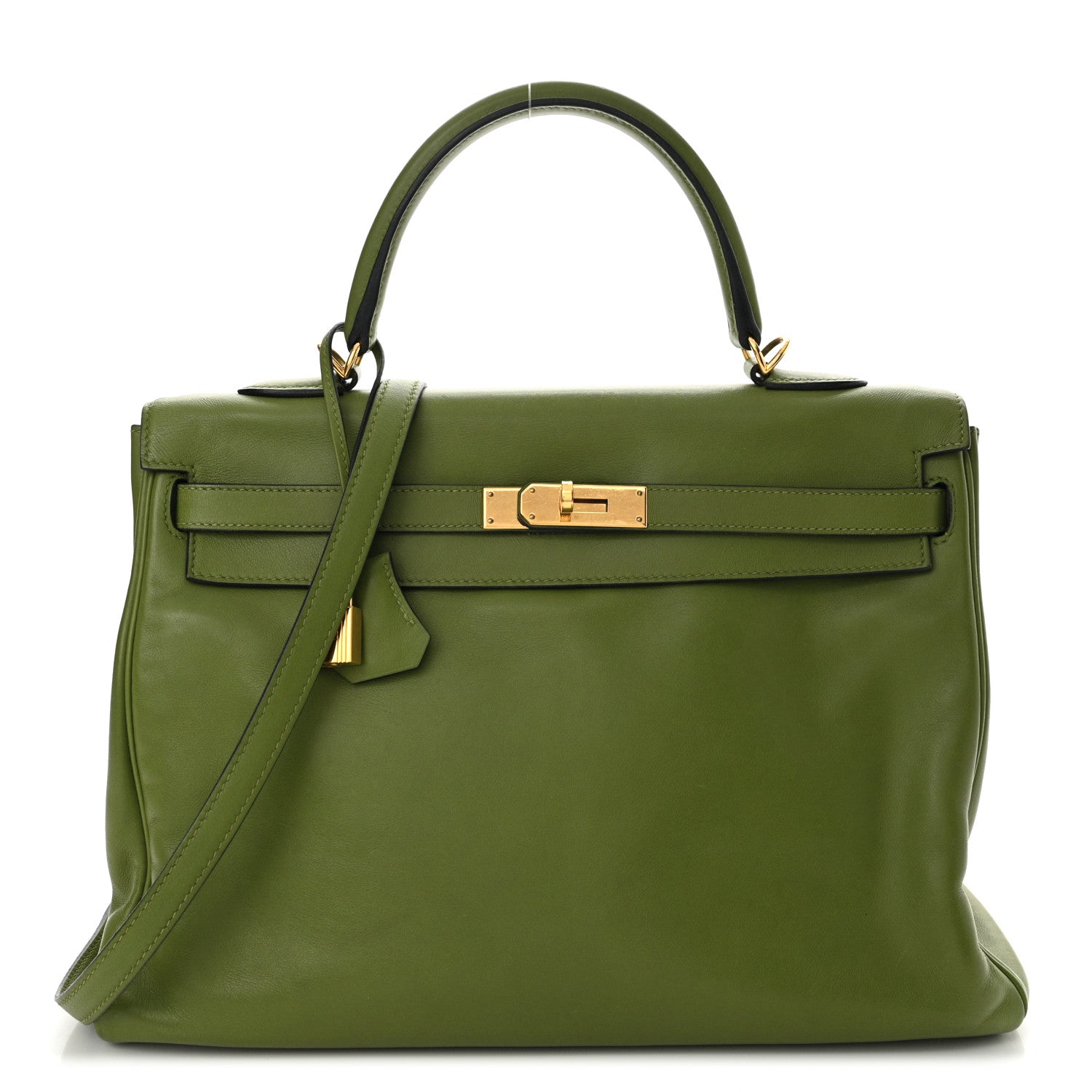 HERMES Swift Kelly Retourne 35 Pelouse