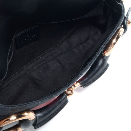Gucci Monogram Horsebit Web Clutch Black 5 of 7