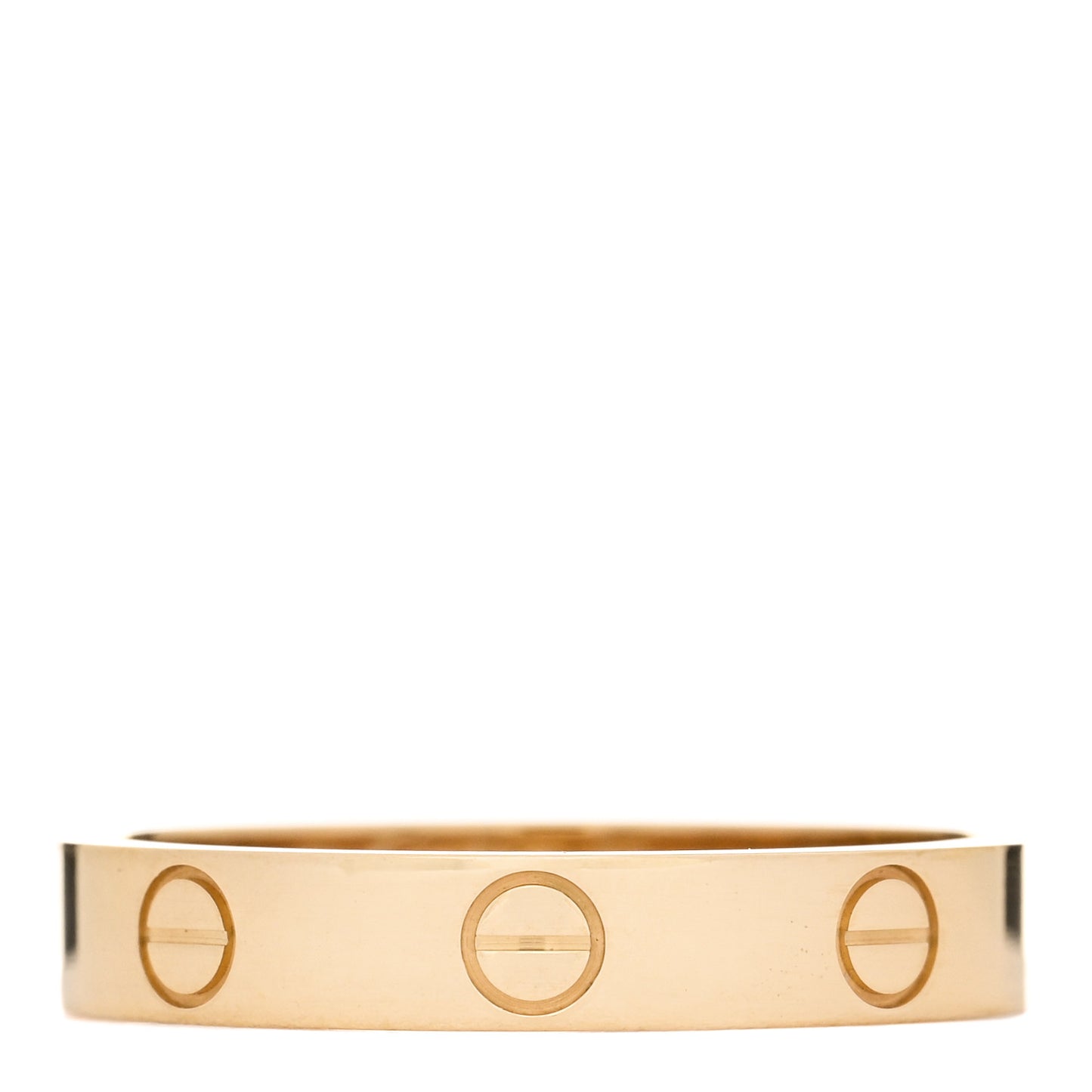 18K Yellow Gold 3.5mm LOVE Wedding Band Ring 56 7.5
