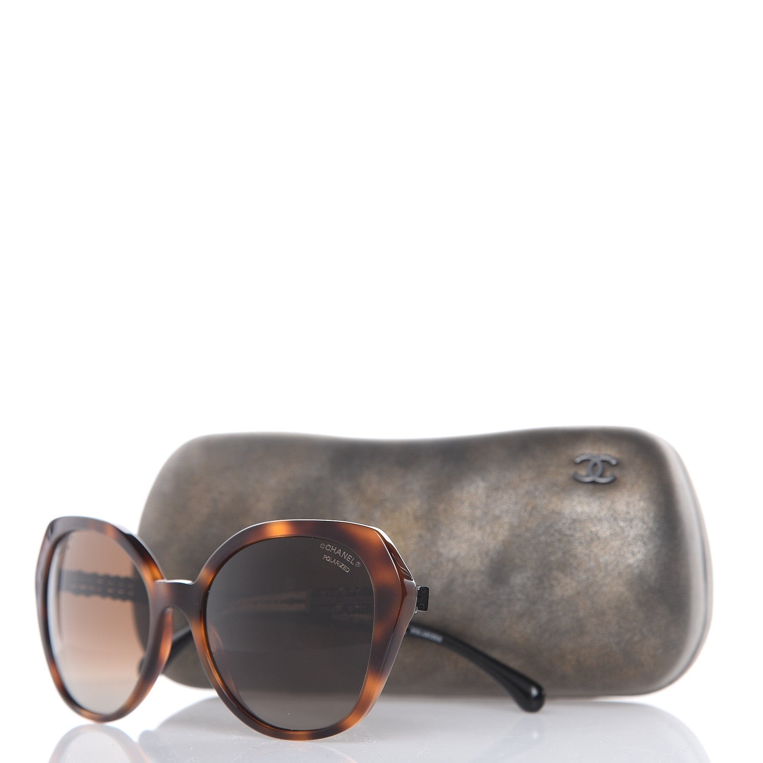 Chanel Acetate Cat Eye 5375 Sunglasses Tortoise 8 of 8