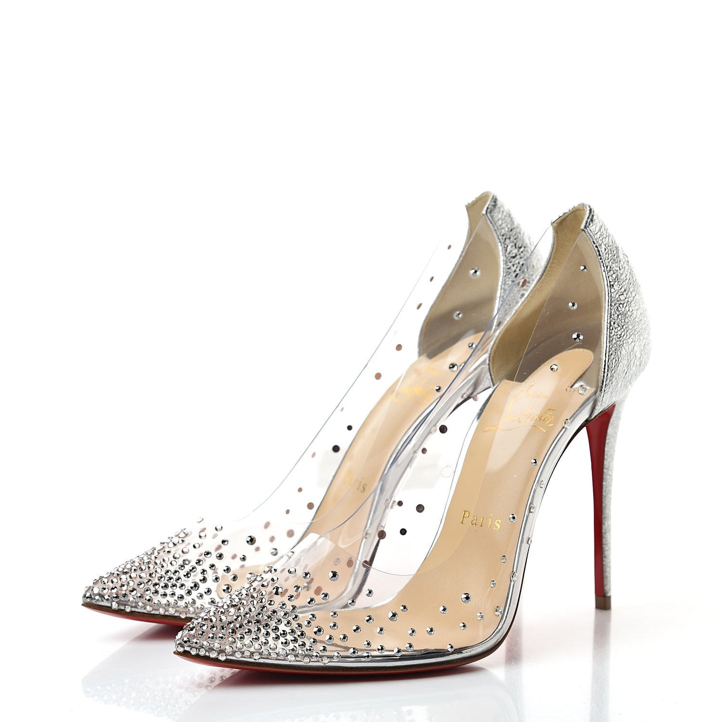PVC Specchio Degrastrass 100 Pumps 38.5 Silver