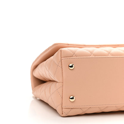 Chanel Caviar Quilted Small Coco Handle Flap Light Pink 9 of 11
