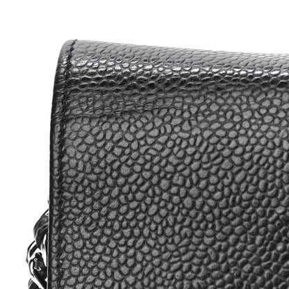 Chanel Caviar Timeless CC Wallet On Chain WOC Black 15 of 15