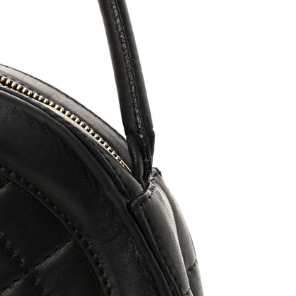 Chanel Lambskin Square Quilted Round Shoulder Bag Black 15 of 15