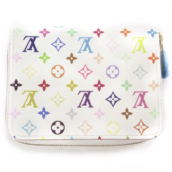 Louis Vuitton Monogram Multicolor Zippy Coin Purse White 2 of 8