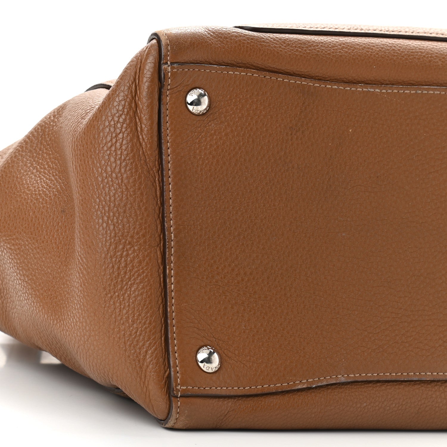 Prada Vitello Daino Shopping Tote Cannella 9 of 10