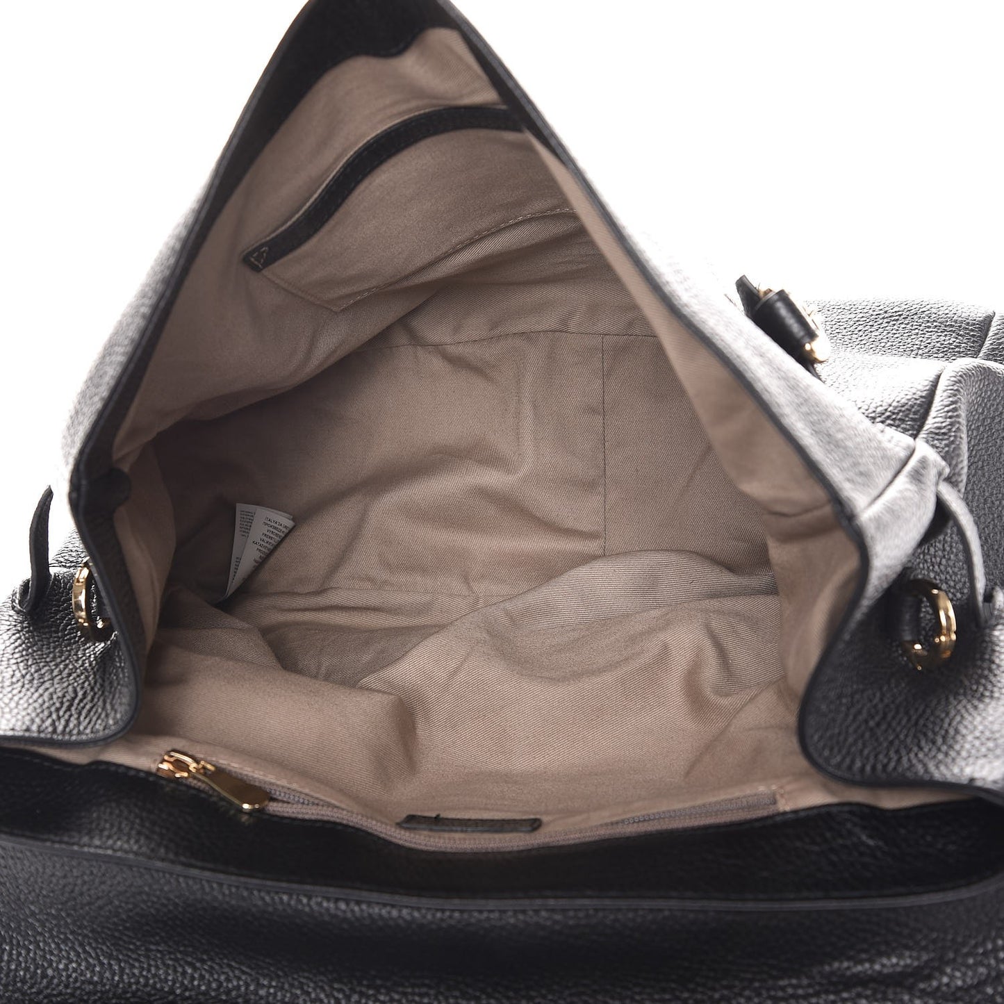 COLLECTION Grained Calfskin Chain Strap Shoulder Bag Black