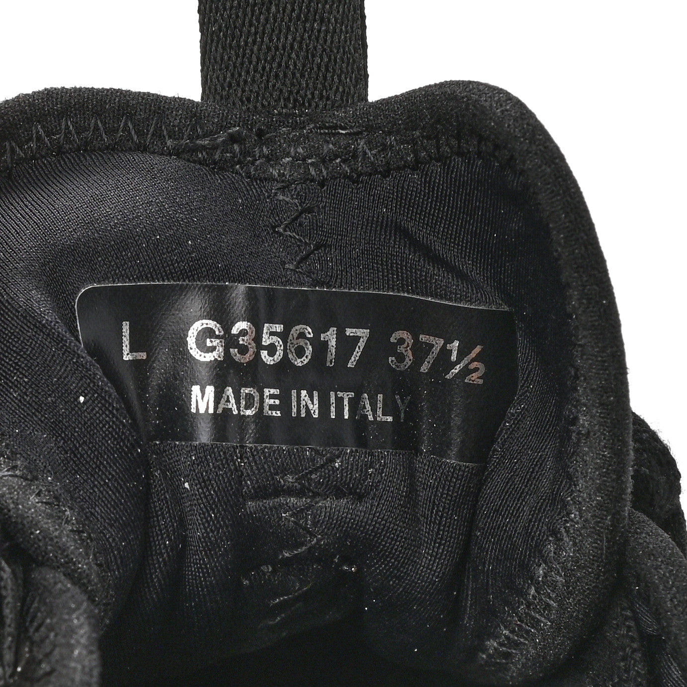 Velvet Calfskin Mixed Fibers CC Sneakers 37.5 Black