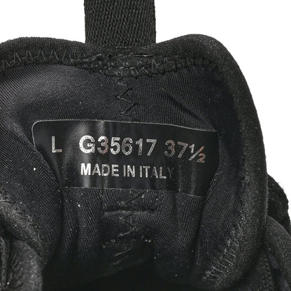 Chanel Velvet Calfskin Mixed Fibers CC Sneakers 37.5 Black 8 of 9