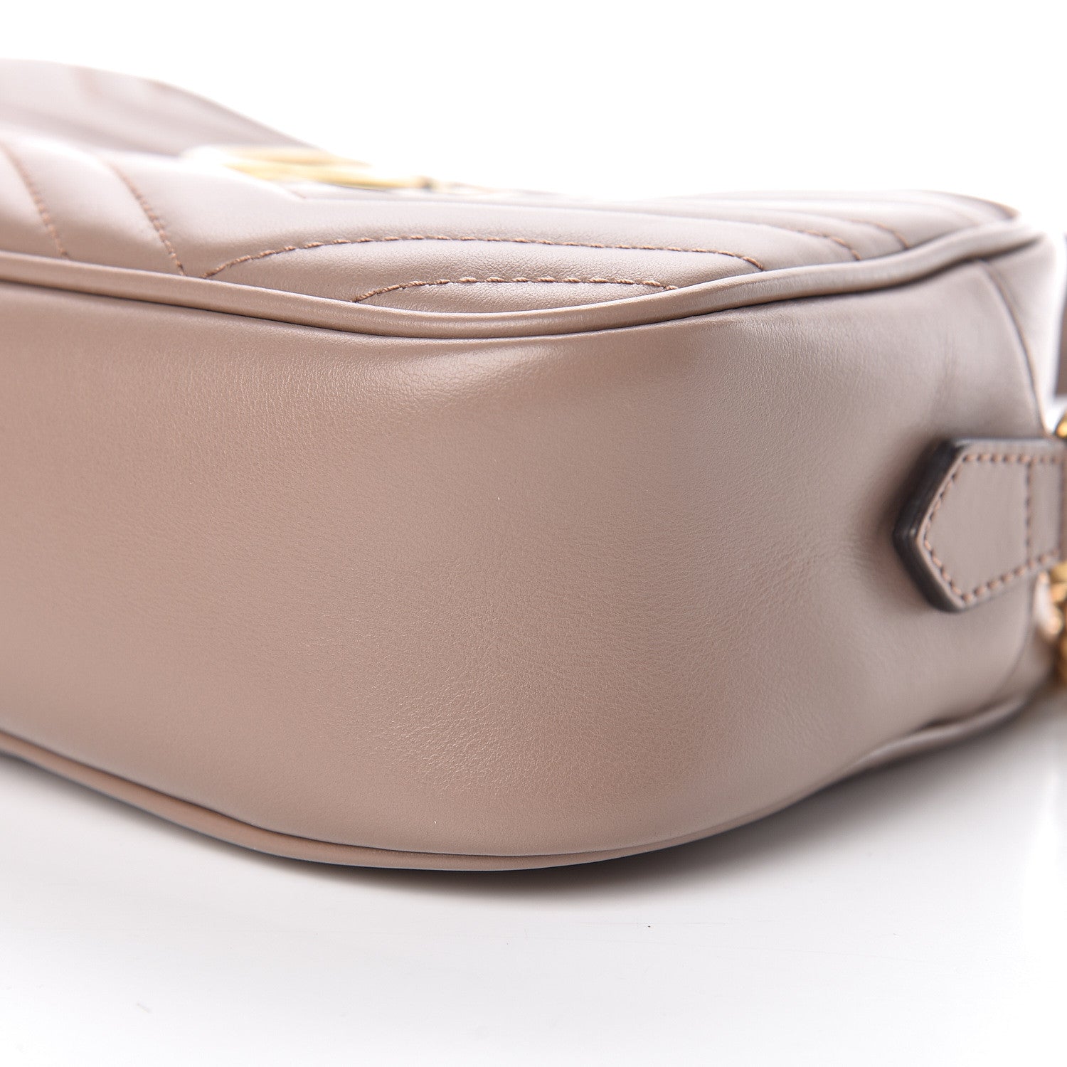 Gucci Calfskin Matelasse Small GG Marmont Chain Shoulder Bag Porcelain Rose 10 of 13