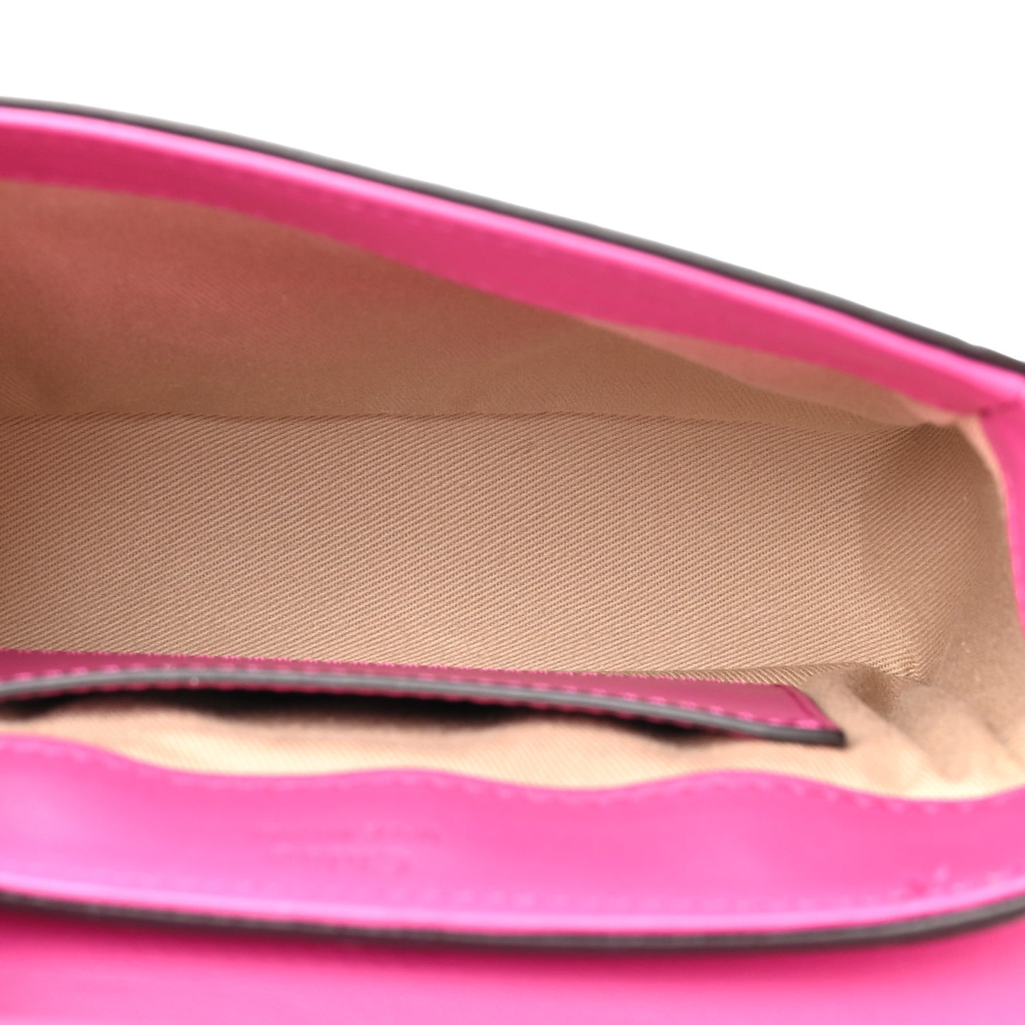 Calfskin Crocodile Embossed Mini C Bag Pink