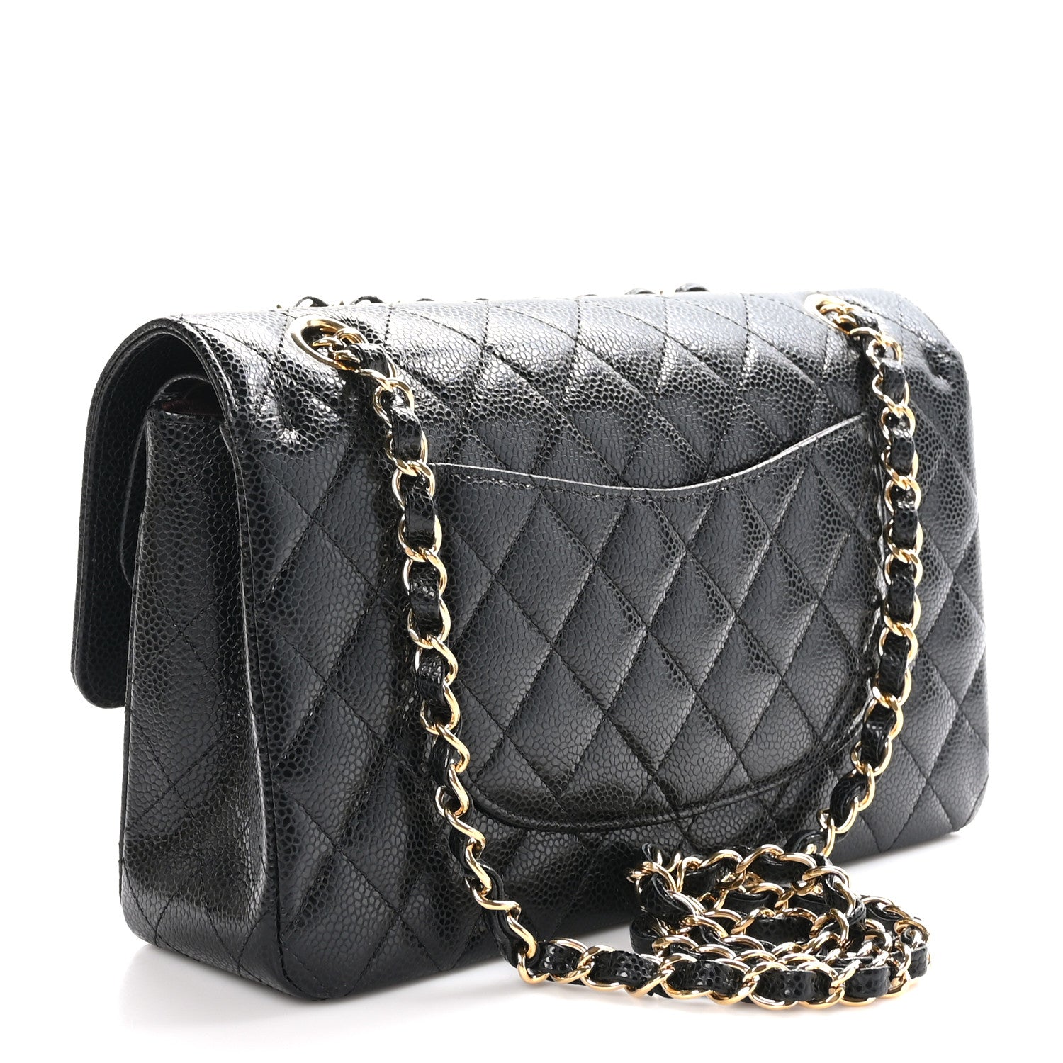 Chanel Caviar Quilted Medium Double Flap Black 2 of 10