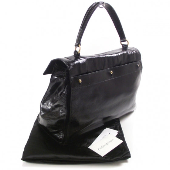 Saint Laurent Patent Muse Two Tote Black 3 of 10