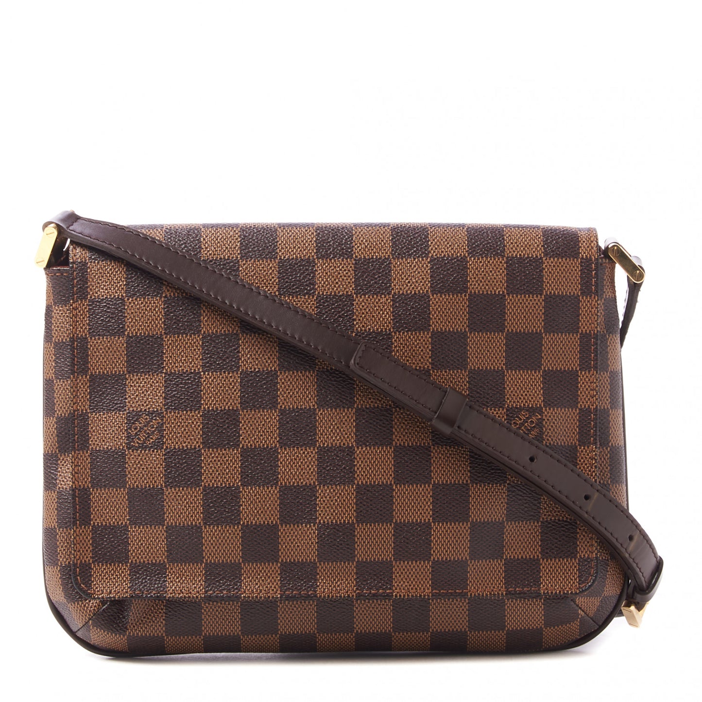 Damier Ebene Musette Tango Long Strap