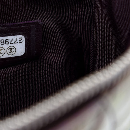 Chanel Iridescent Crumpled Calfskin CC Ripples Medium Cosmetic Case Purple 7 of 9