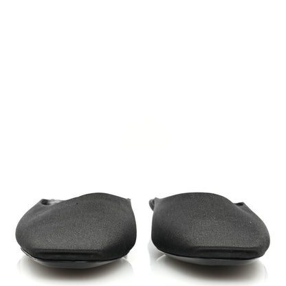 Saint Laurent Crepe Satin Lido Slip On Mule 37 Black 3 of 8