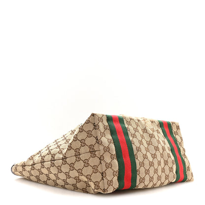Gucci Monogram Web Large Jolie Tote Brown 4 of 11