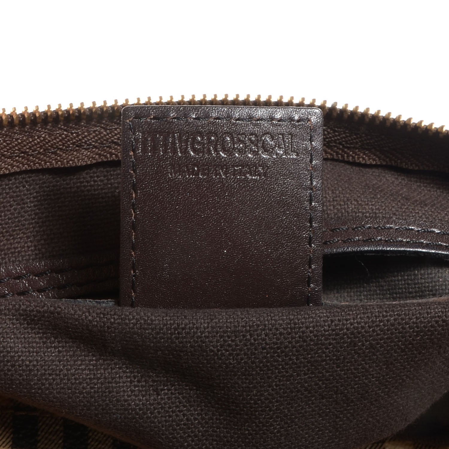 Burberry Haymarket Check Small Chester Bowling Bag Chocolate 7 of 8