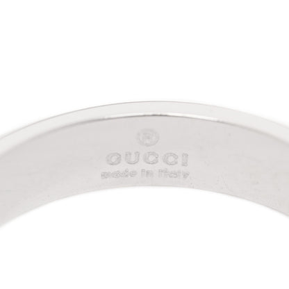 Gucci 18K White Gold 4mm Icon Thin Band Ring 56 7.5 4 of 4