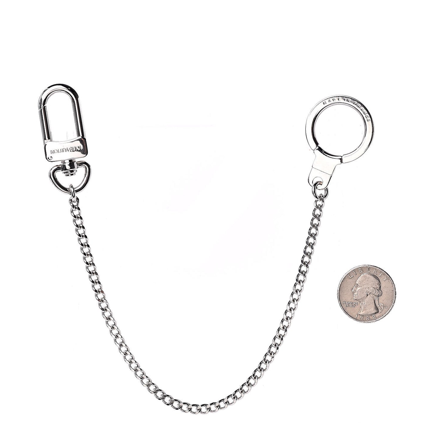 Pochette Extender Key Ring Chain Silver