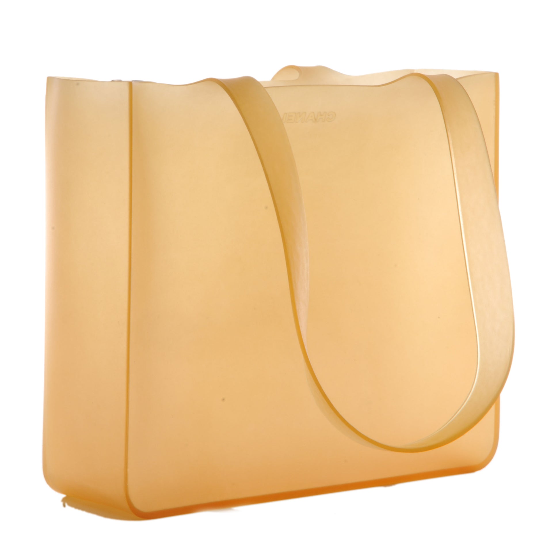 Chanel Jelly Rubber Tote Orange 3 of 7