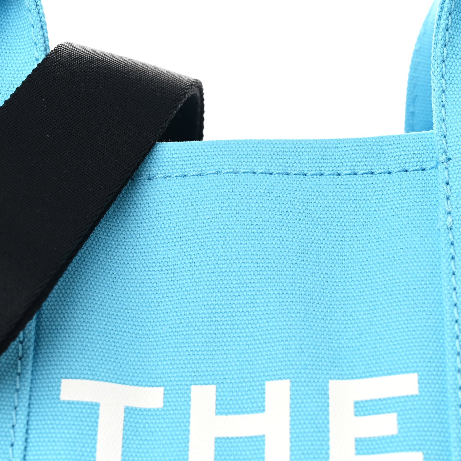 Marc Jacobs Cotton Canvas Medium The Traveler Tote Bag Aqua 9 of 13