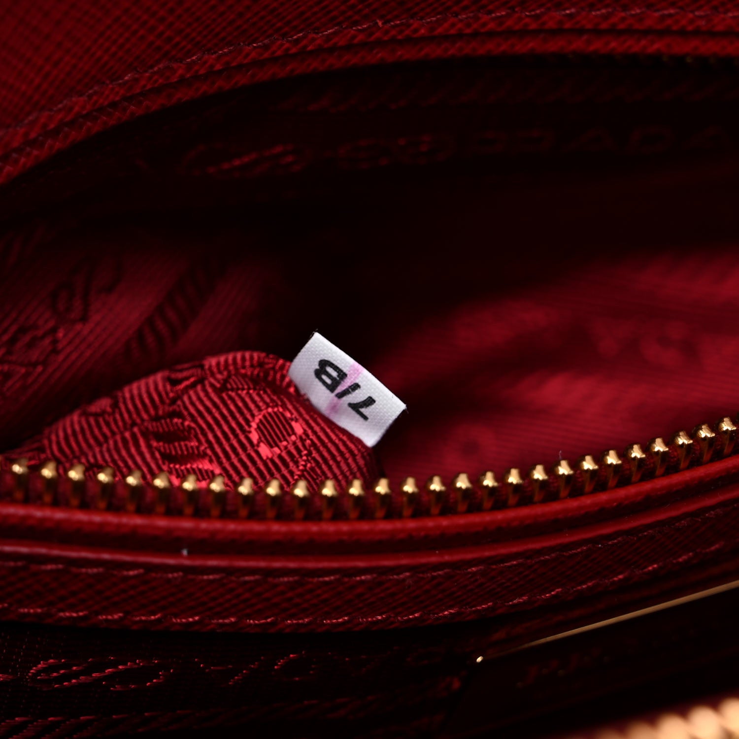 Prada Saffiano Small Galleria Double Zip Tote Fuoco 7 of 13