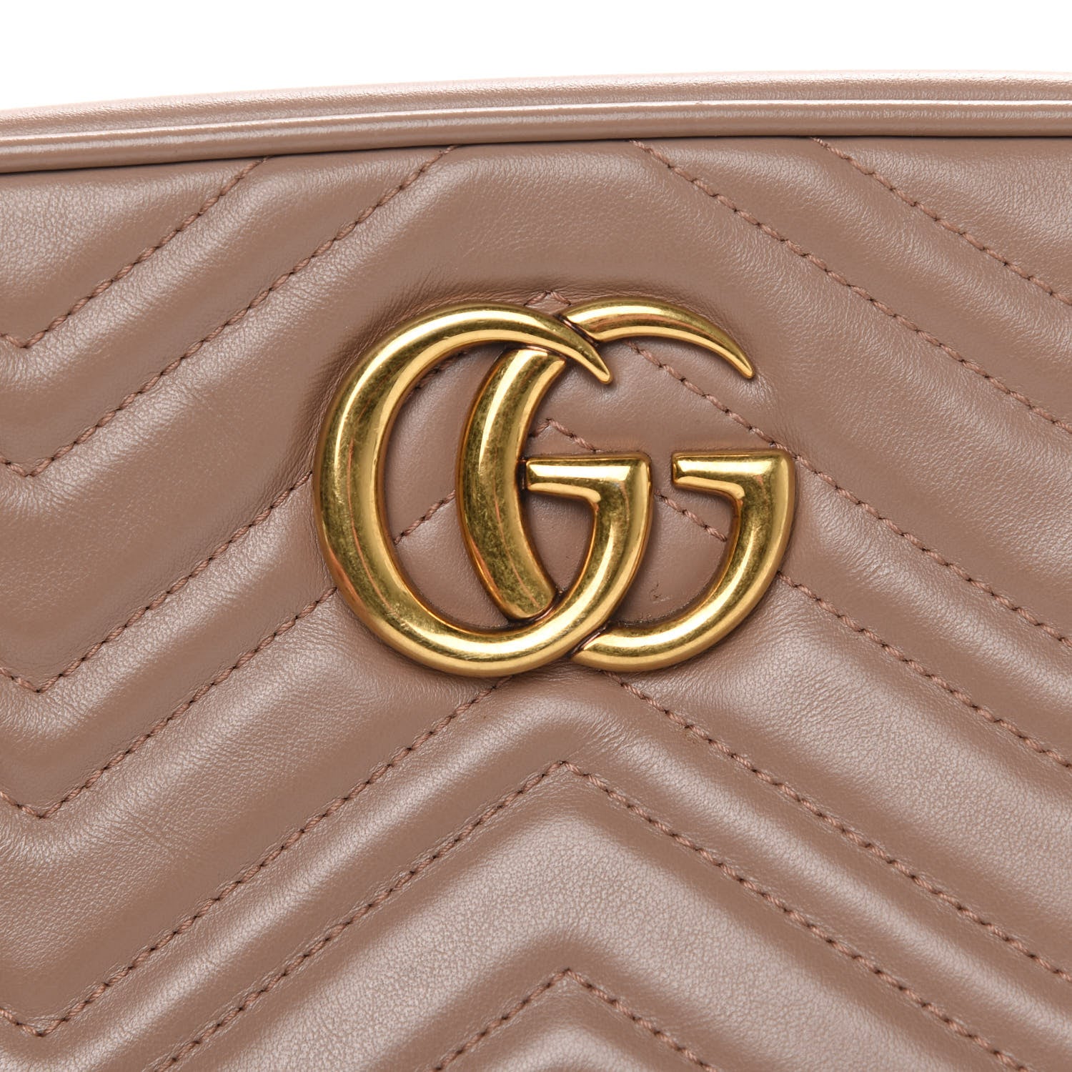 Gucci Calfskin Matelasse Small GG Marmont Chain Shoulder Bag Porcelain Rose 12 of 12