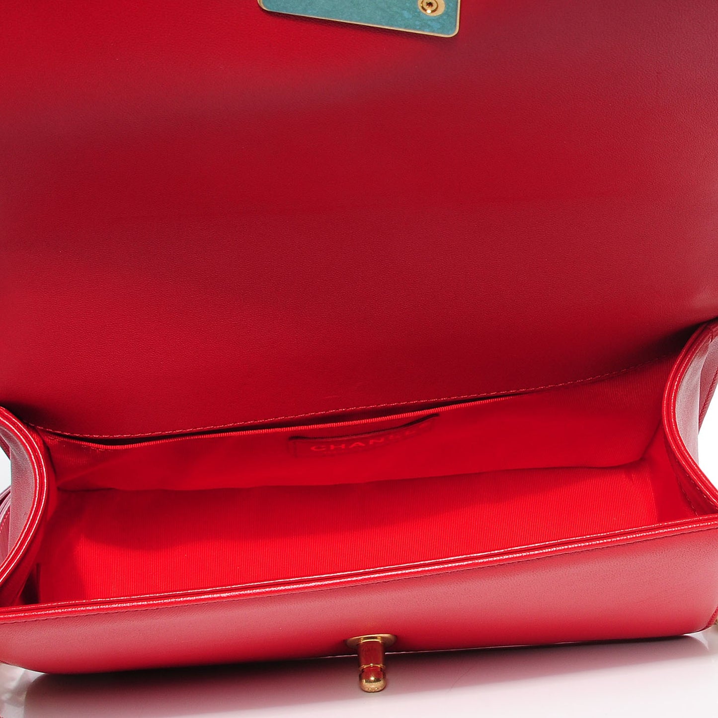 Lambskin Boy Medium Flap Red