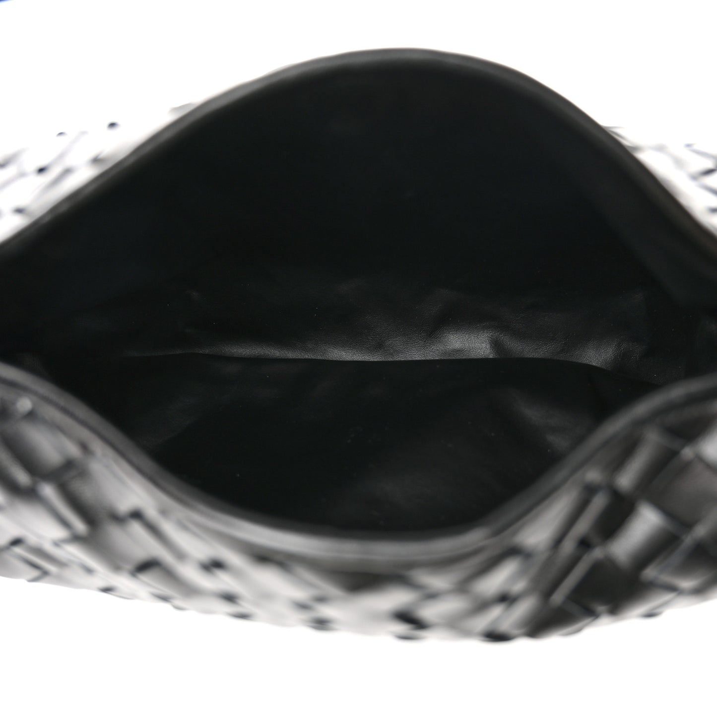 Calfskin Intrecciato Small Hop Black