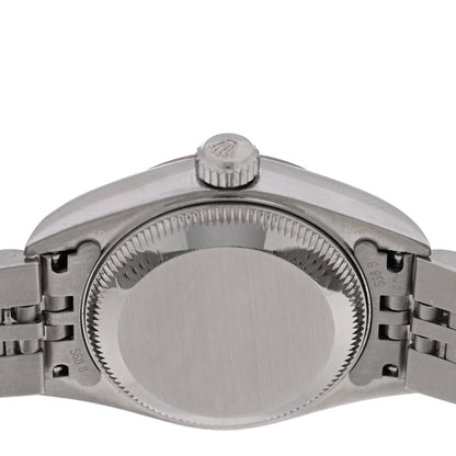 Rolex Stainless Steel 18K White Gold Diamond 26mm Oyster Perpetual Datejust Watch Blue Gradient 79174 4 of 5